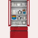 annapurna 5 model for kitchen use with glass door and lock