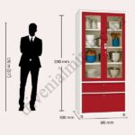 annapurna 5 model for kitchen use with glass door and lock