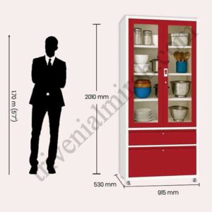 annapurna 5 model for kitchen use with glass door and lock